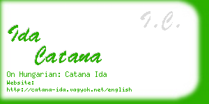 ida catana business card